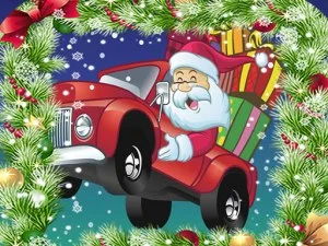 Weihnachts-LKW-Puzzle